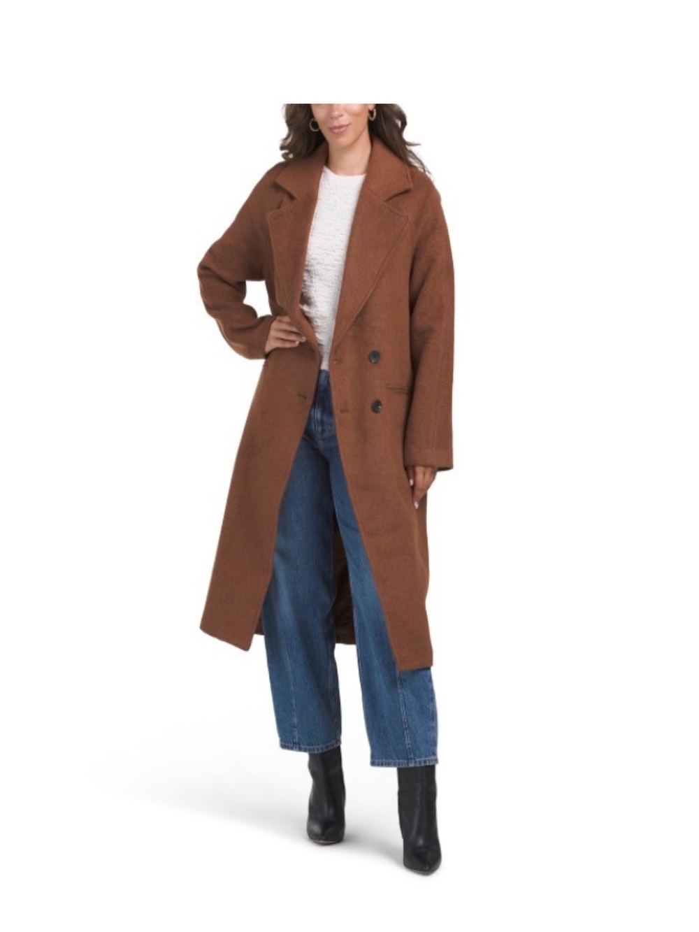 Avec Les Filles Notch Collar Coat